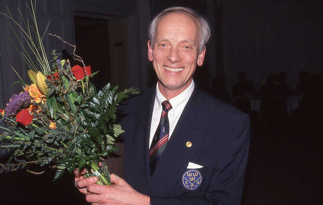 Anders Janson vid en avtackning 1999. Foto: Martin Söderberg