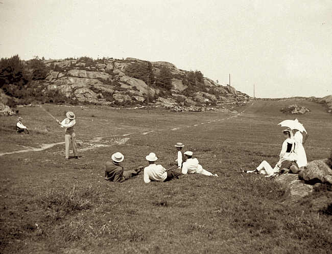 Golfpionjärer på Arendal, Hisingen, 1890-talet. Foto: Göteborgs Golf Klubbs bildsamling
